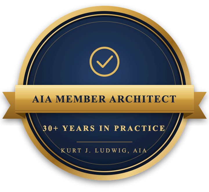 Kurt J. Ludwig, AIA member architect with 30+ years in practice