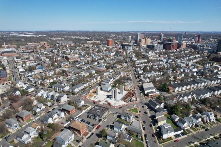Aerial view of a multi-family project by Kurt J. Ludwig, AIA