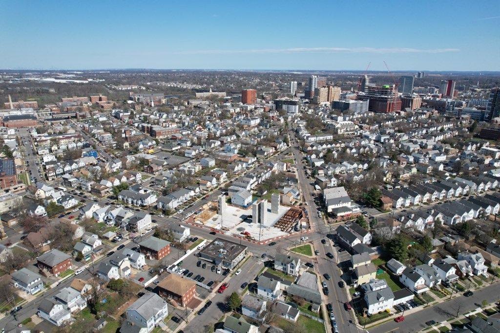 Aerial view of a multi-family project by Kurt J. Ludwig, AIA