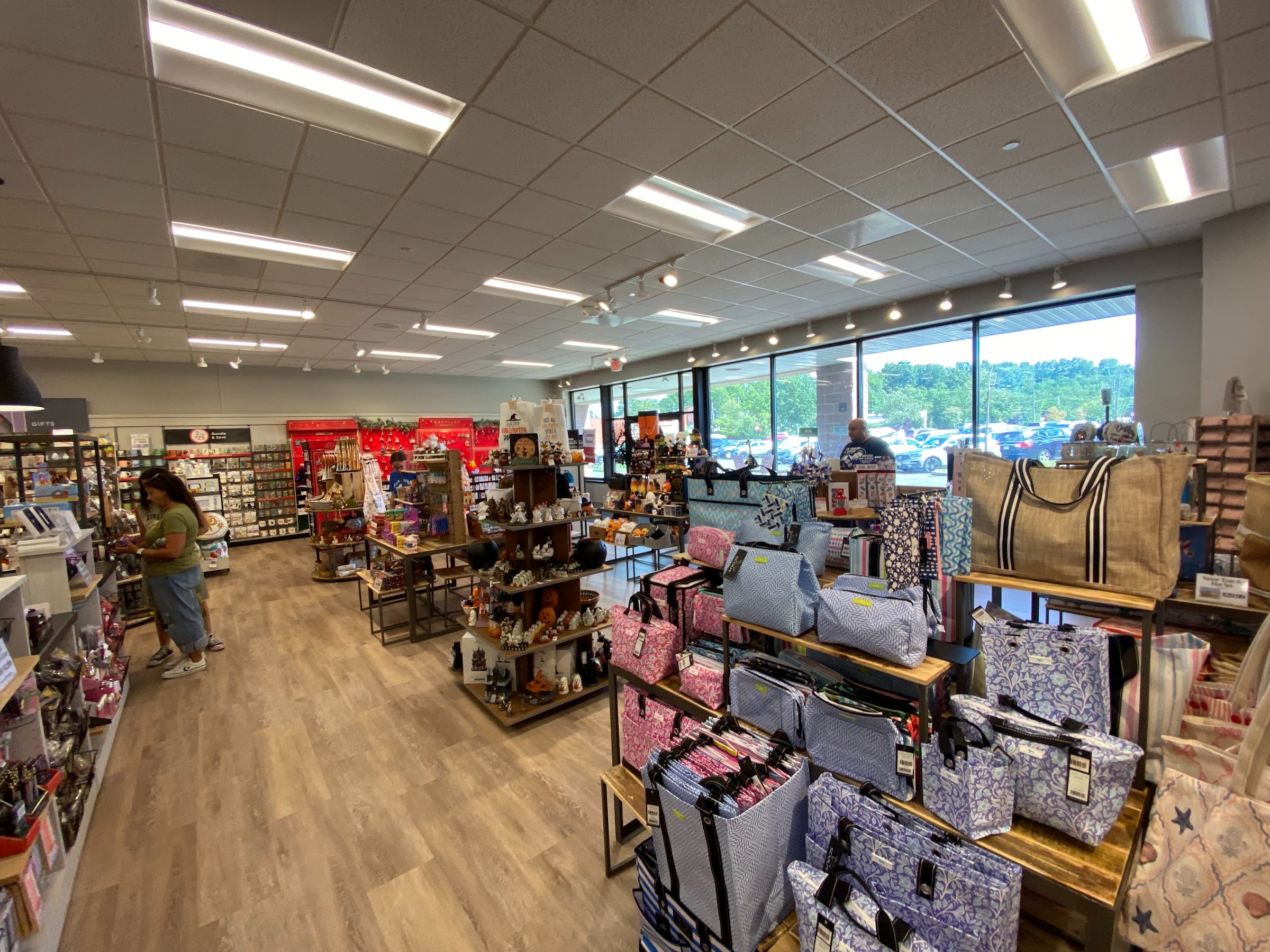 Gift displays inside the Norman’s Hallmark store at Ryders Crossing, Milltown, NJ